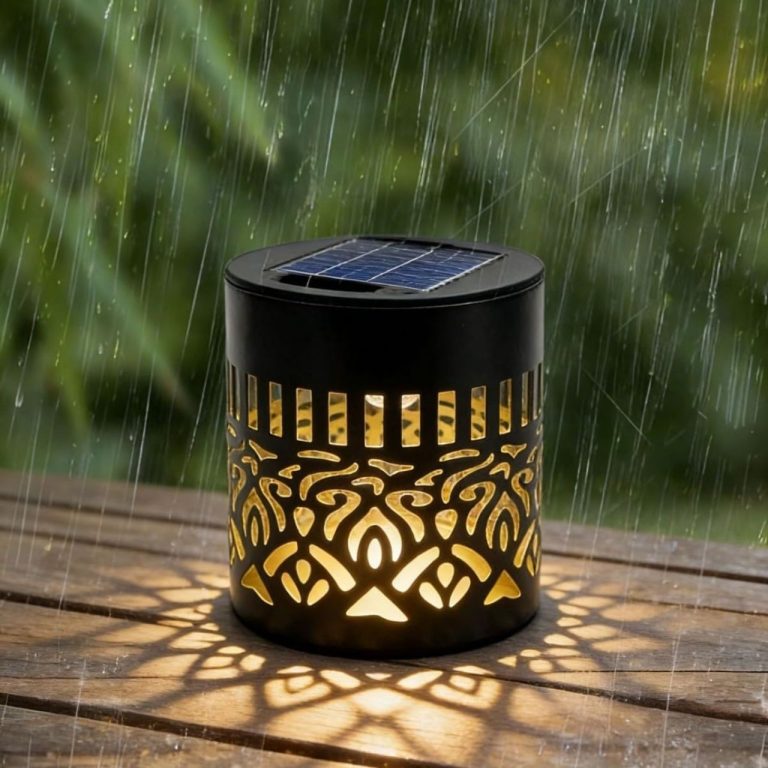 Lampă Solară Decorativă de Exterior Mandala, Lumină Alb Cald