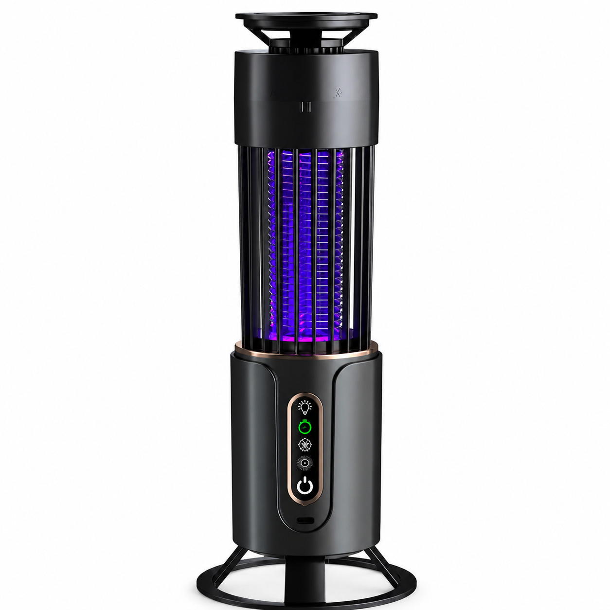 Lampa UV Anti Insecte 2 in 1 cu Acumulator Reîncărcabil, Anti Țânțari și Muște, Funcție Lampă de Veghe, USB Type-C, Portabilă