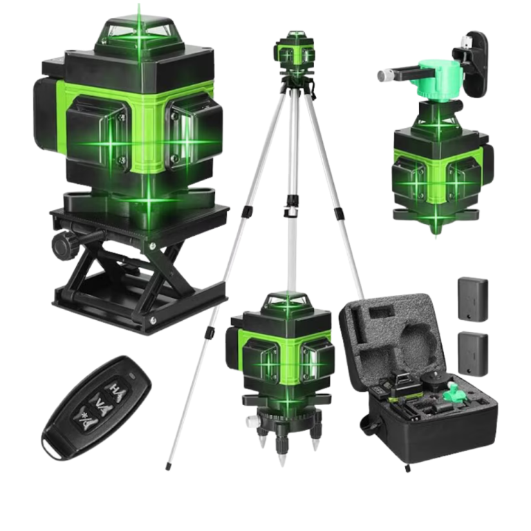 Nivelă Laser OKBOONS™ 4D Profesională cu 16 Linii, Autonivelare, Telecomandă și Trepied 150 cm