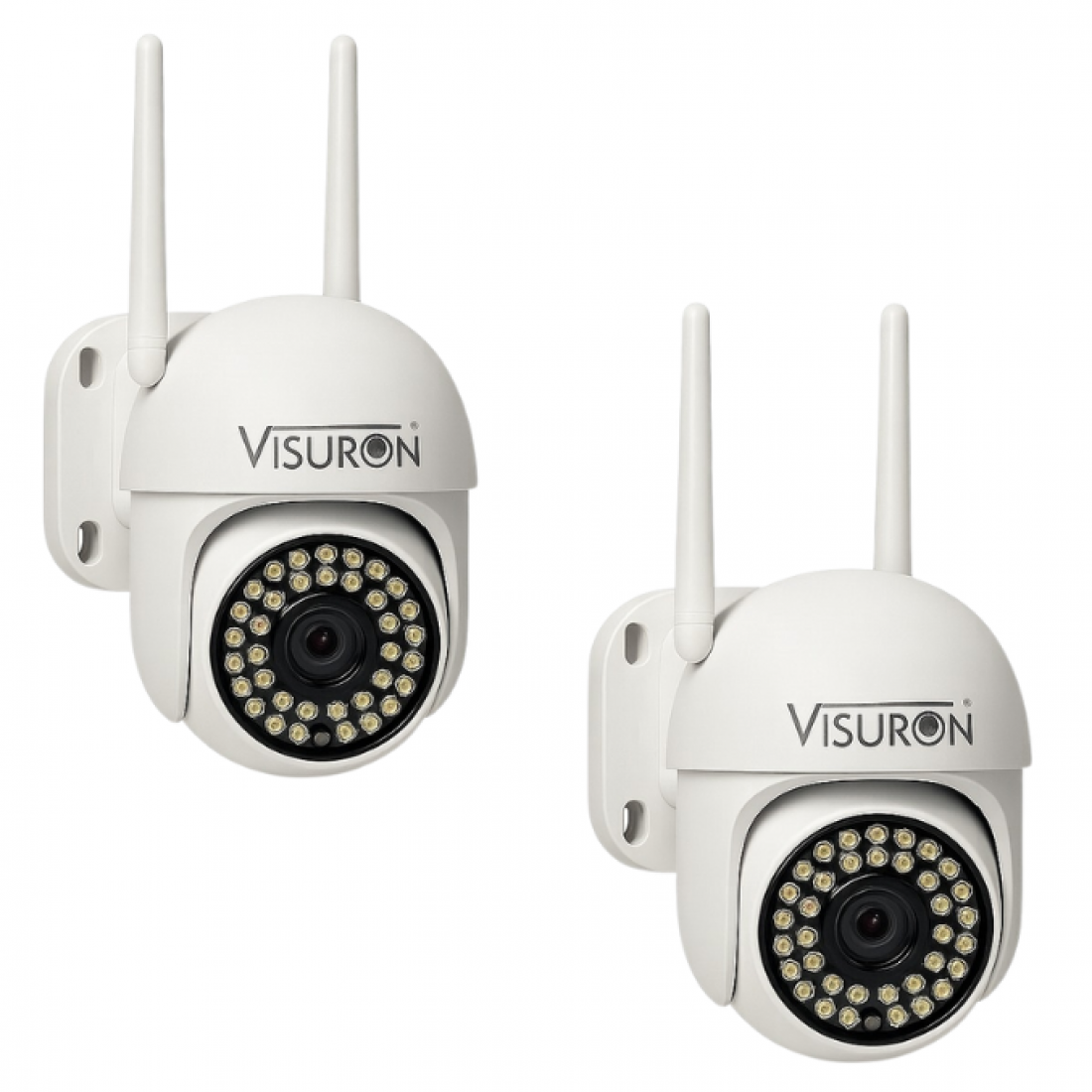 Pachet 2 x Camera de supraveghere VISURON™ WIFI, vedere nocturna, rotire, comunicare bidirectionala