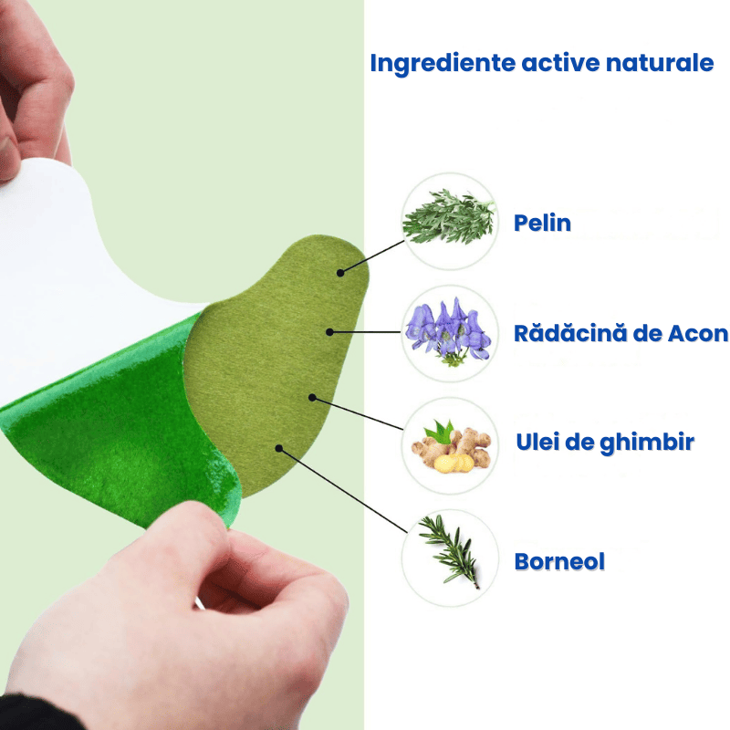 Set de 50 Plasturi pentru Reducerea Durerilor