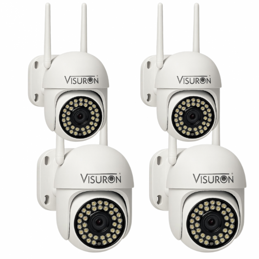Pachet 4 x Camera de supraveghere VISURON™ WIFI, vedere nocturna, rotire, comunicare bidirectionala
