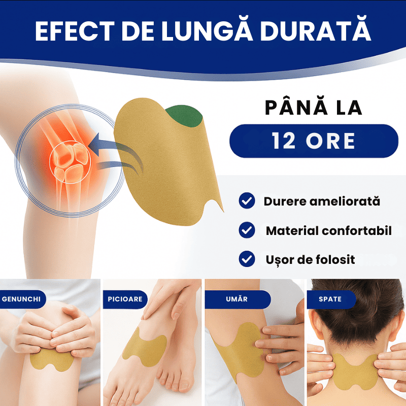 Set de 50 Plasturi pentru Reducerea Durerilor