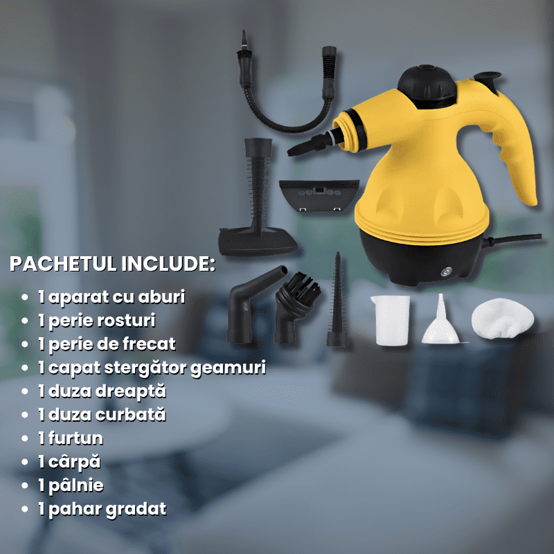 Aparat de curatat cu aburi Steam Cleaner + Accesorii