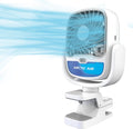 Racitor Aer Portabil cu Apa Arctic Air®, Clema de prindere, Rotire 360 de Grade, Port USB-C, 3 Viteze, 2in1 Ventilator si Umidificator, Culori RGB