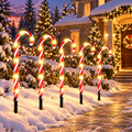 Set 5 Acadele decorative luminoase cu incarcare solara, 40 cm, Alb Cald