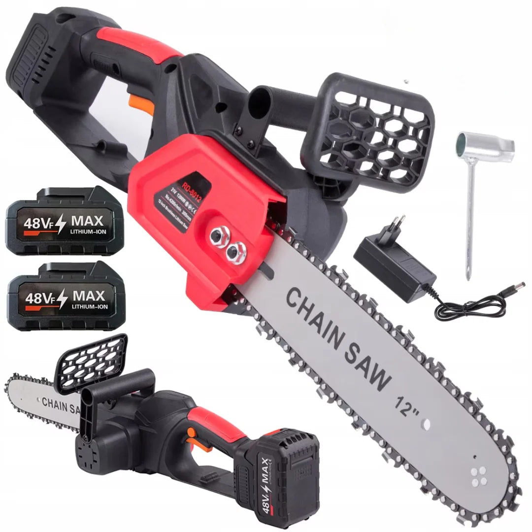 Drujba Electrica OKBOONS™, Lama de 30 cm, 2 Acumulatori de 48V, 2000w