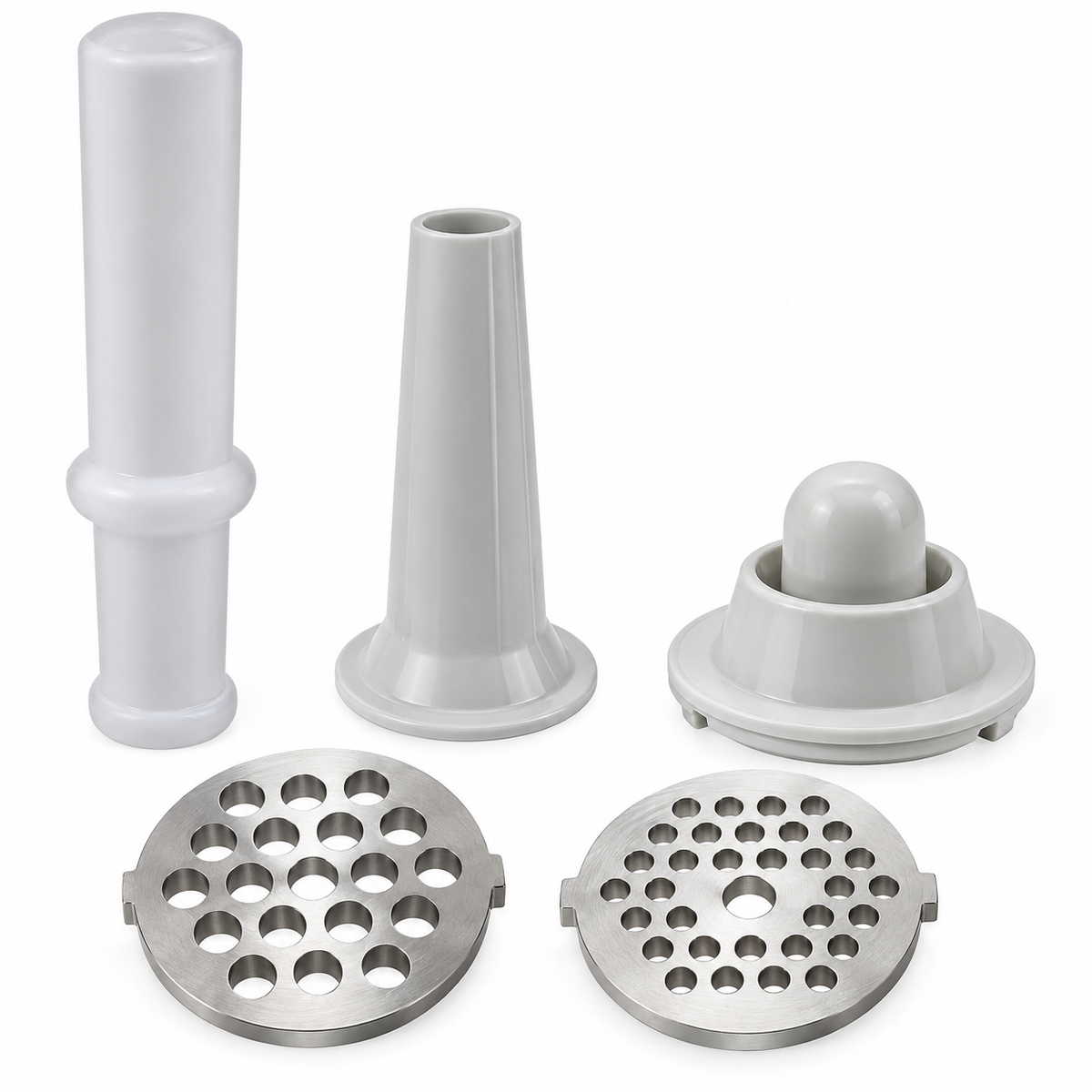 Mașină de Tocat Carne Electrică, 3500W, 1.2 kg/min, 2 Site Inox, Funcție Reverse, Accesoriu Cârnați, Roșie