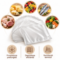 Set 100 Pungi Gofrate pentru Vidarea Alimentelor (20x30cm)