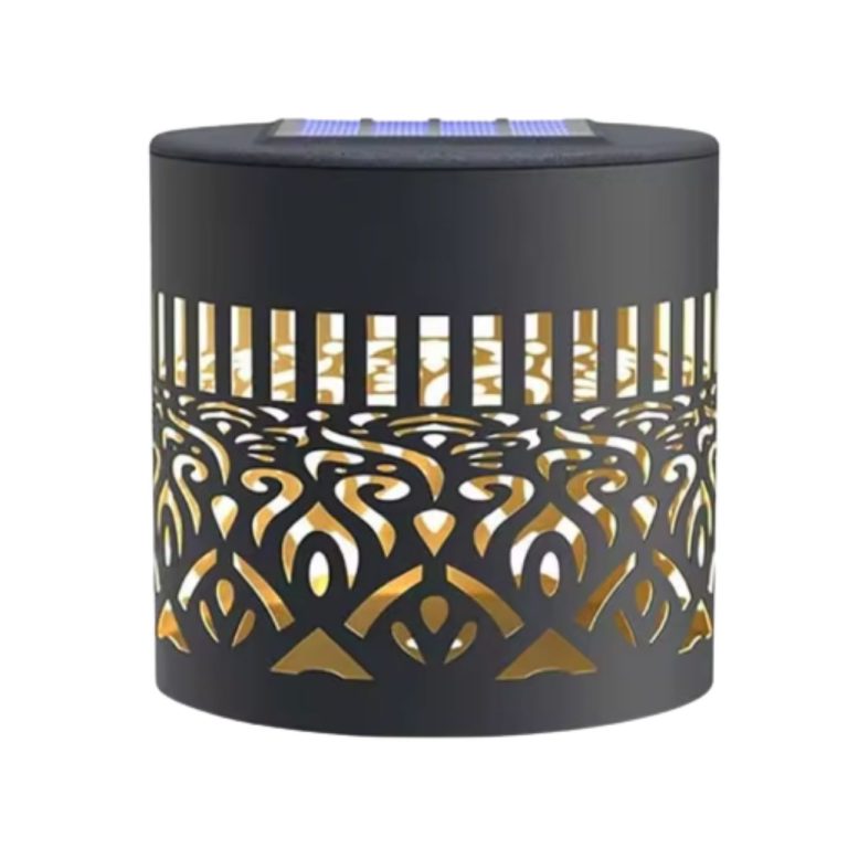 Set 2 x Lampă Solară Decorativă de Exterior Mandala, Lumină Alb Cald