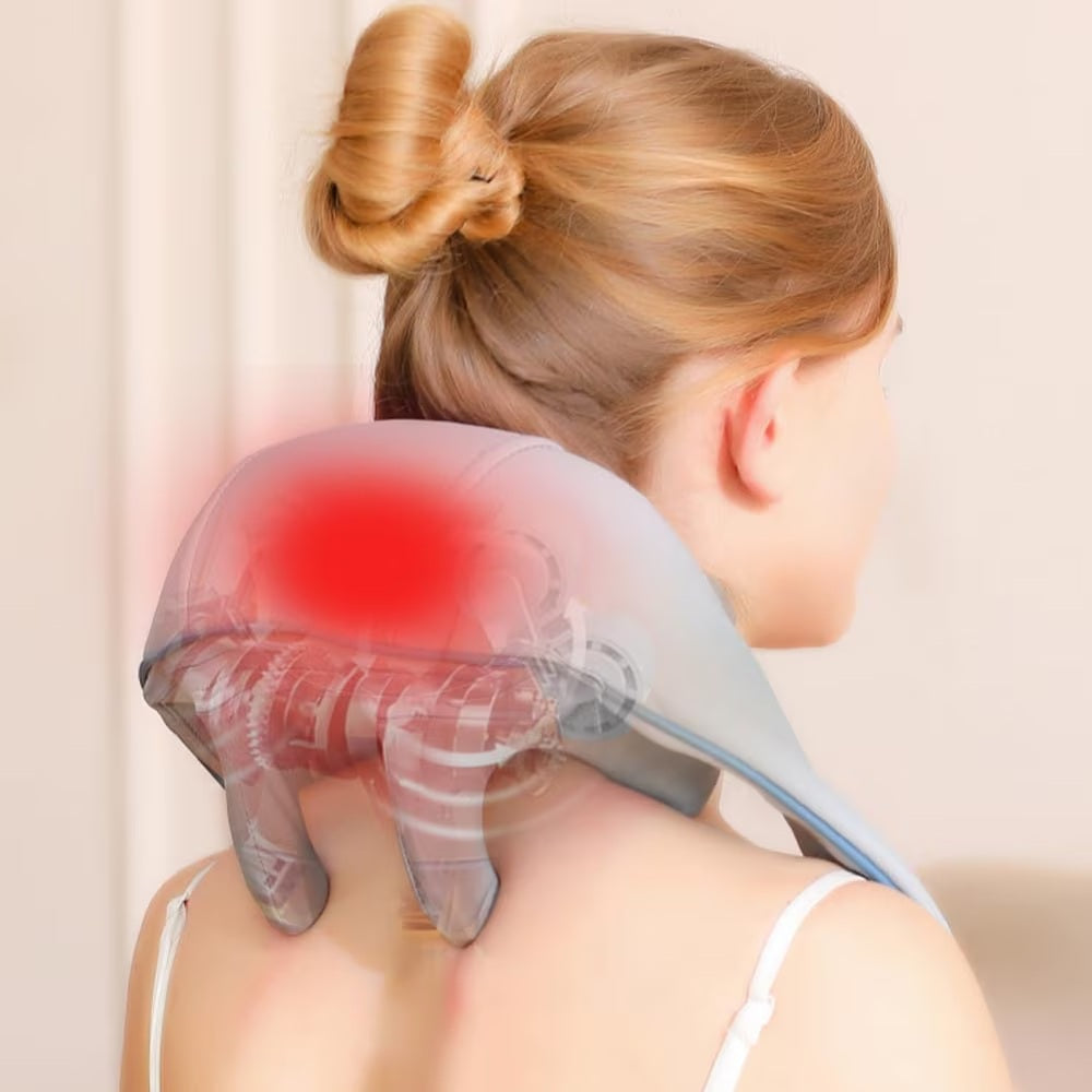 Aparat profesional de masaj cervical, portabil, pentru gat si umeri