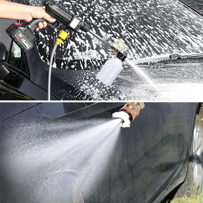 KIT Aparat de spalat cu presiune, 2 x Acumulatori 48V, rezervor pentru detergent