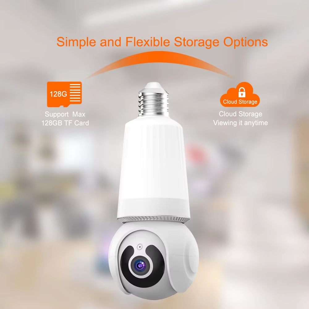 Camera De Supraveghere Tip Bec, Aplicatie V380PRO, 3MP, HD, Senzor Detectie Miscare, Rotativa, Infrarosu, Comunicare Bidirectionala