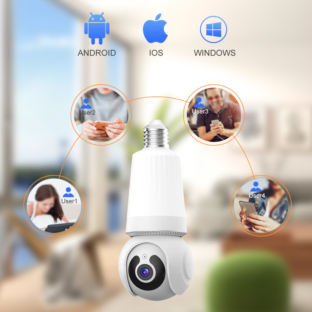 Camera De Supraveghere Tip Bec, Aplicatie V380PRO, 3MP, HD, Senzor Detectie Miscare, Rotativa, Infrarosu, Comunicare Bidirectionala