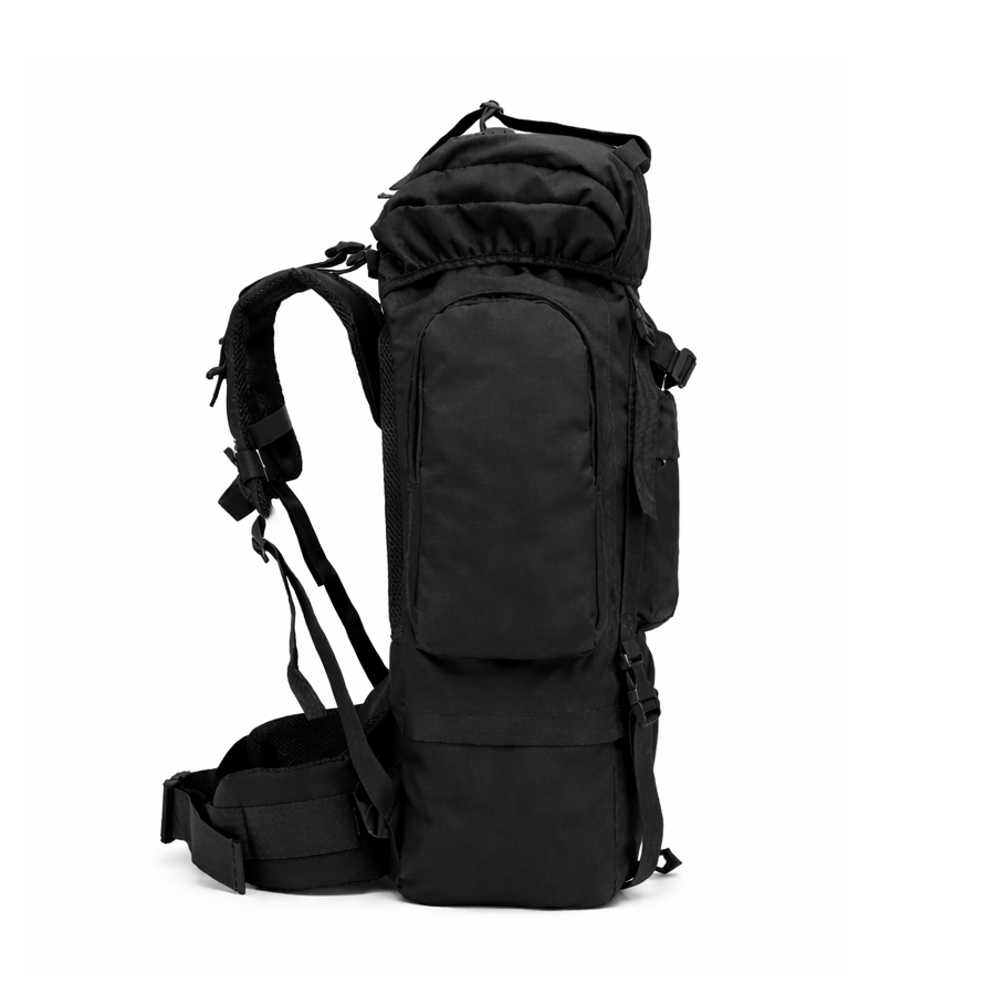Rucsac Drumetie XXL, 80L, 75x35x30CM, Impermeabil, NEGRU
