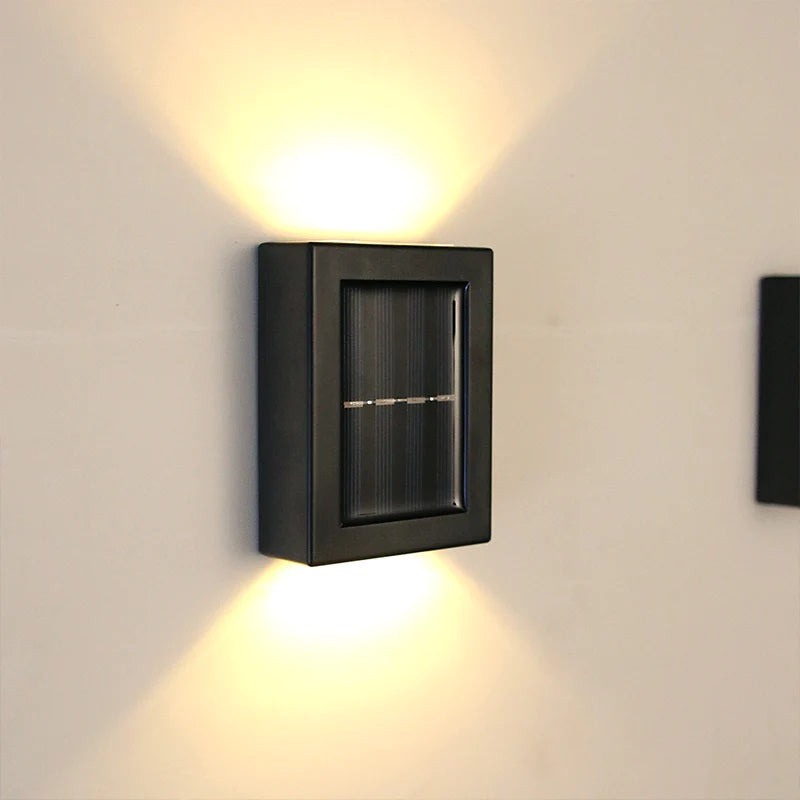 Set 8 x lampi solare pentru perete exterior, iluminare sus-jos