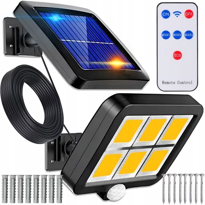 Lampa Solara de Perete cu panou solar, fir 5m, 50W