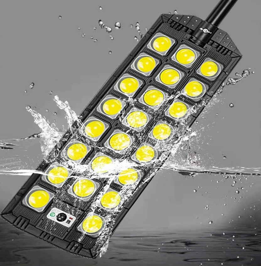 Lampa Solara Stradala, 620 LED, maner metal, 68cm, senzor de miscare si lumina, telecomanda