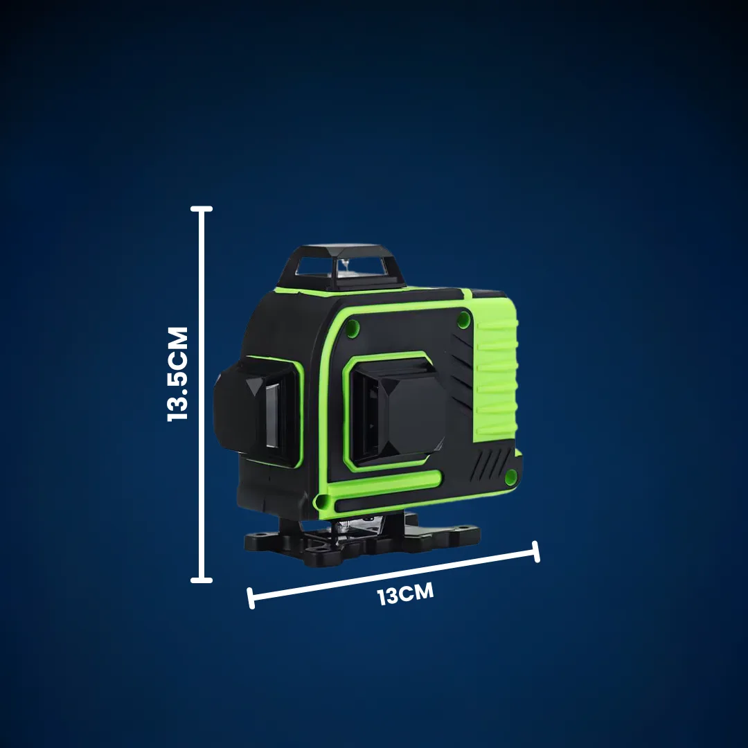 Nivelă Laser OKBOONS™ 4D Profesională cu 16 Linii, Autonivelare, Telecomandă și Trepied 150 cm