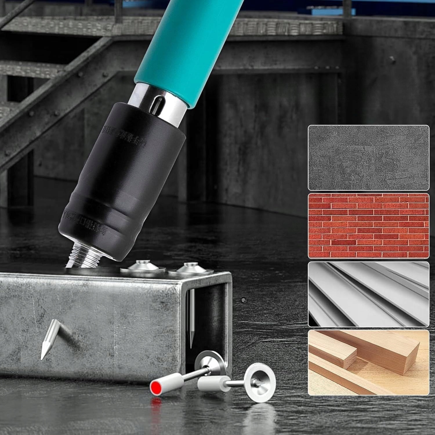 Kit pistol manual OKBOONS™ pentru fixare nituri/ cuie, Accesorii + 50 Cuie CADOU