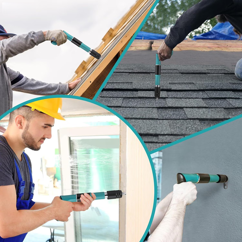 Kit pistol manual OKBOONS™ pentru fixare nituri/ cuie, Accesorii + 50 Cuie CADOU