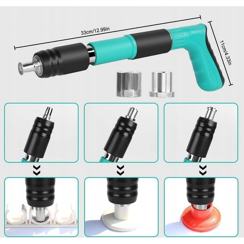 Kit pistol manual pentru fixare nituri/ cuie, Accesorii + 250 Cuie CADOU