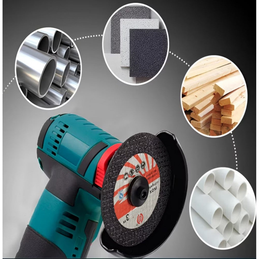 Mini Polizor unghiular portabil cu 2 acumulatorii si 5 discuri, 12V