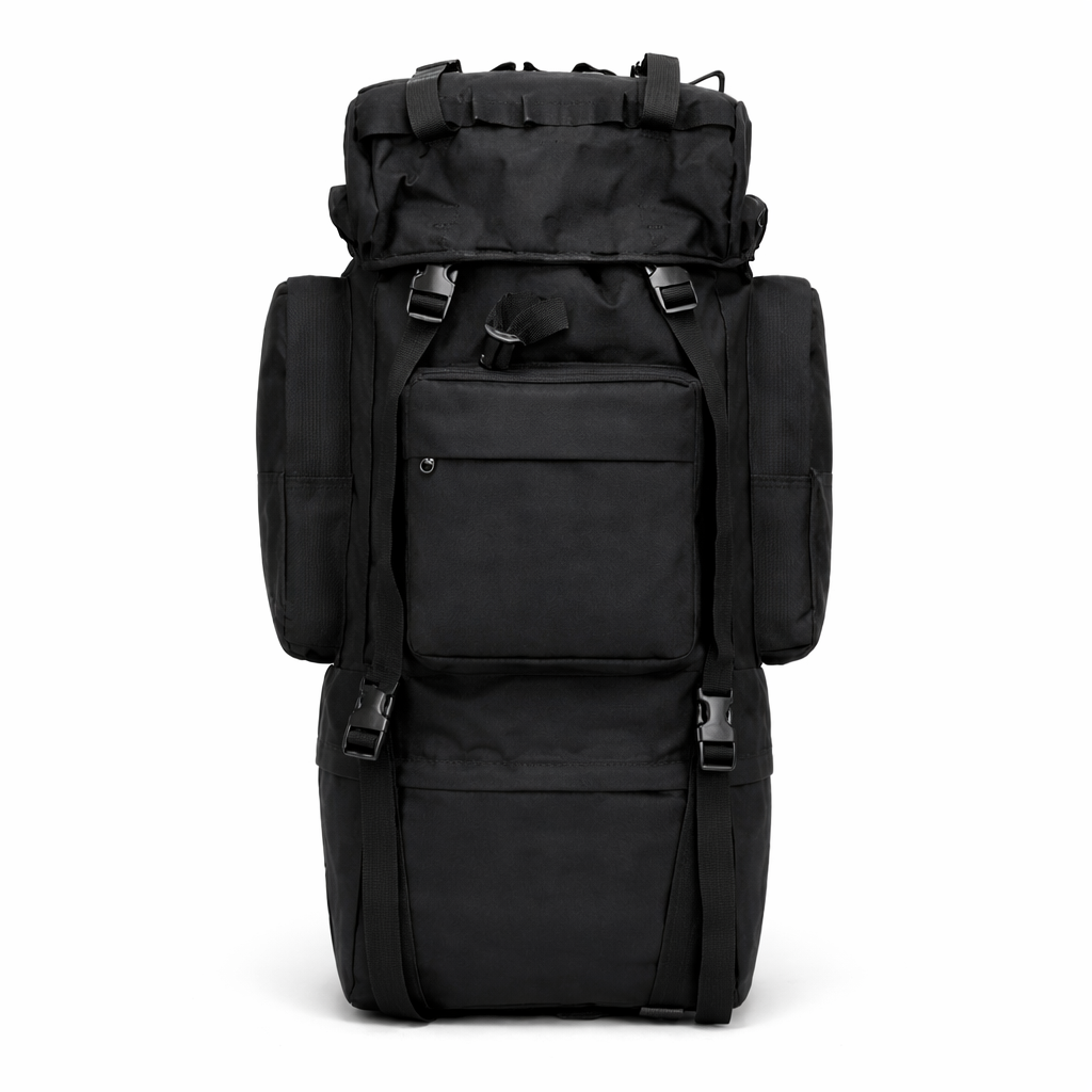 Rucsac Drumetie XXL, 80L, 75x35x30CM, Impermeabil, NEGRU