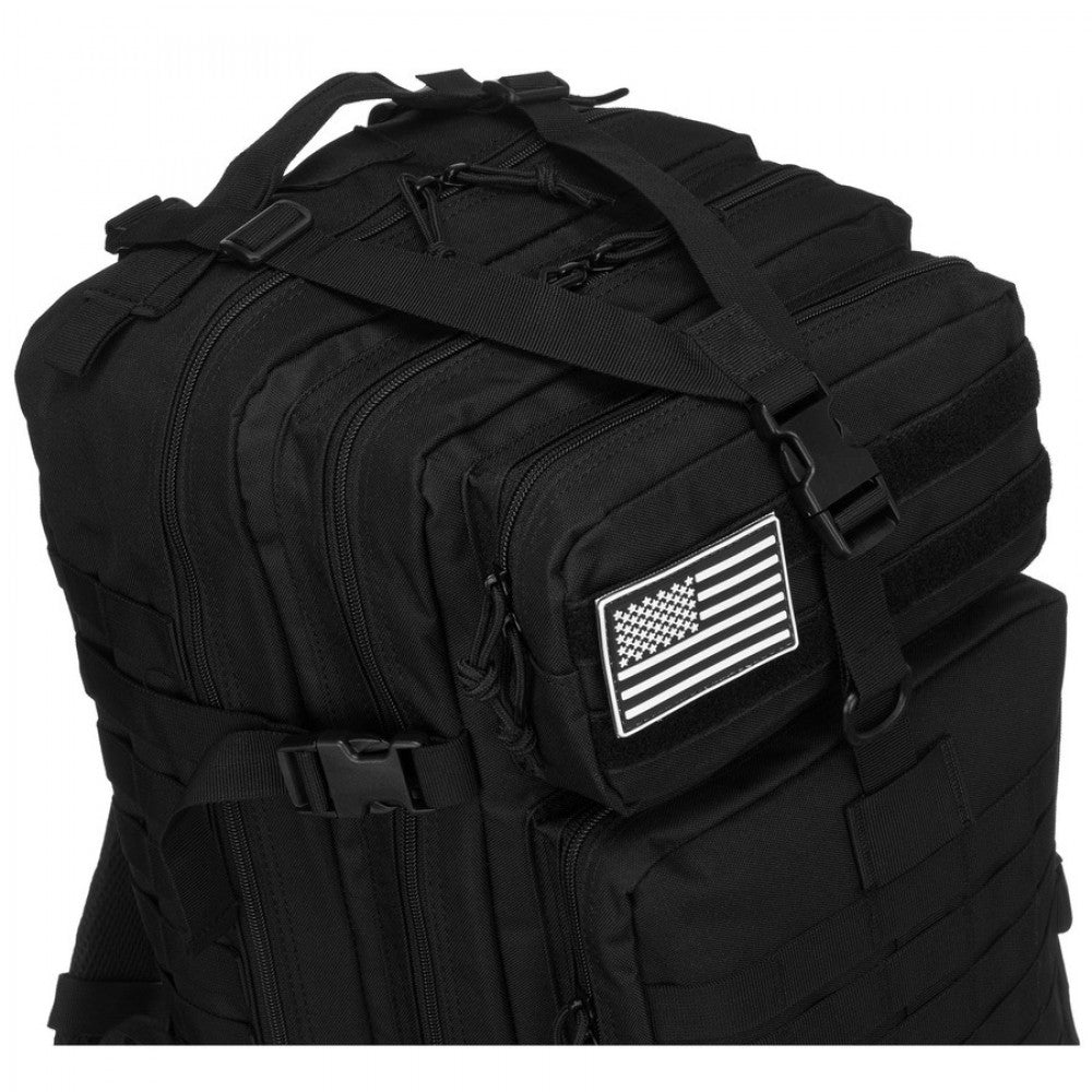 Rucsac Militar Tactic, 45L, 53x35x25CM, Impermeabil, Negru