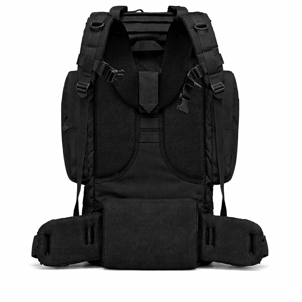 Rucsac Drumetie XXL, 80L, 75x35x30CM, Impermeabil, NEGRU