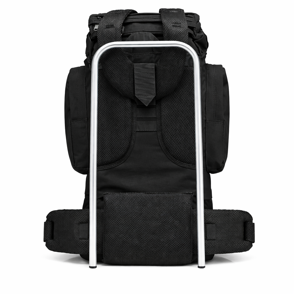 Rucsac Drumetie XXL, 80L, 75x35x30CM, Impermeabil, NEGRU