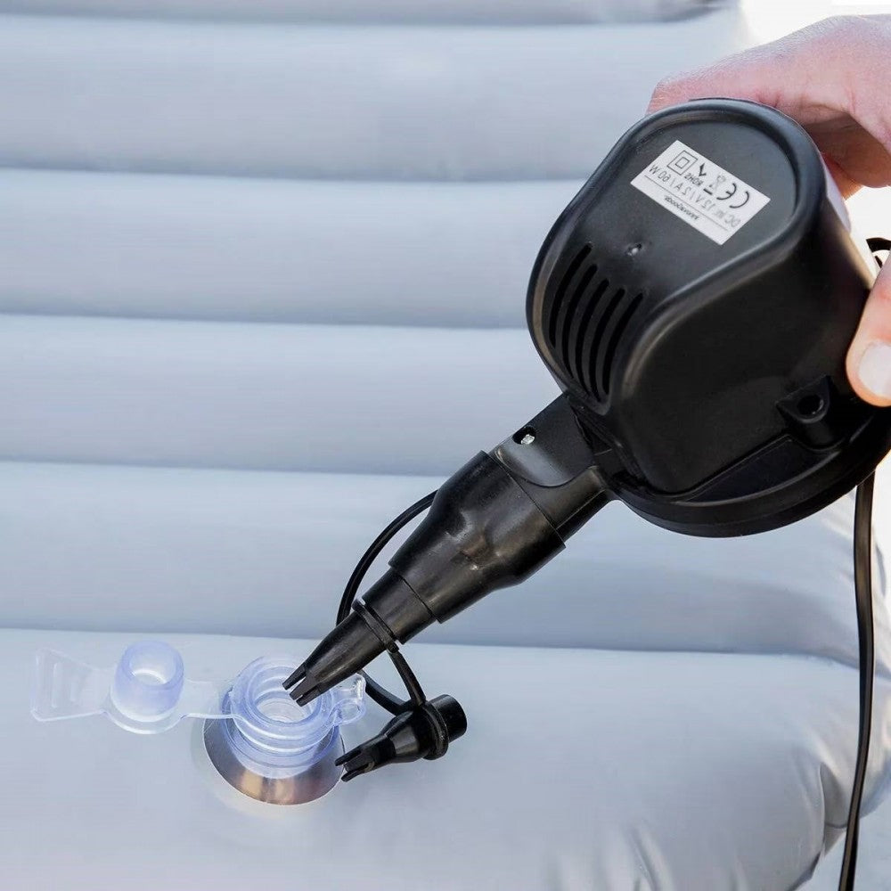 Saltea gonflabila auto, pentru masina, PVC, include pompa electrica, 2 perne gonflabile, kit reparatie