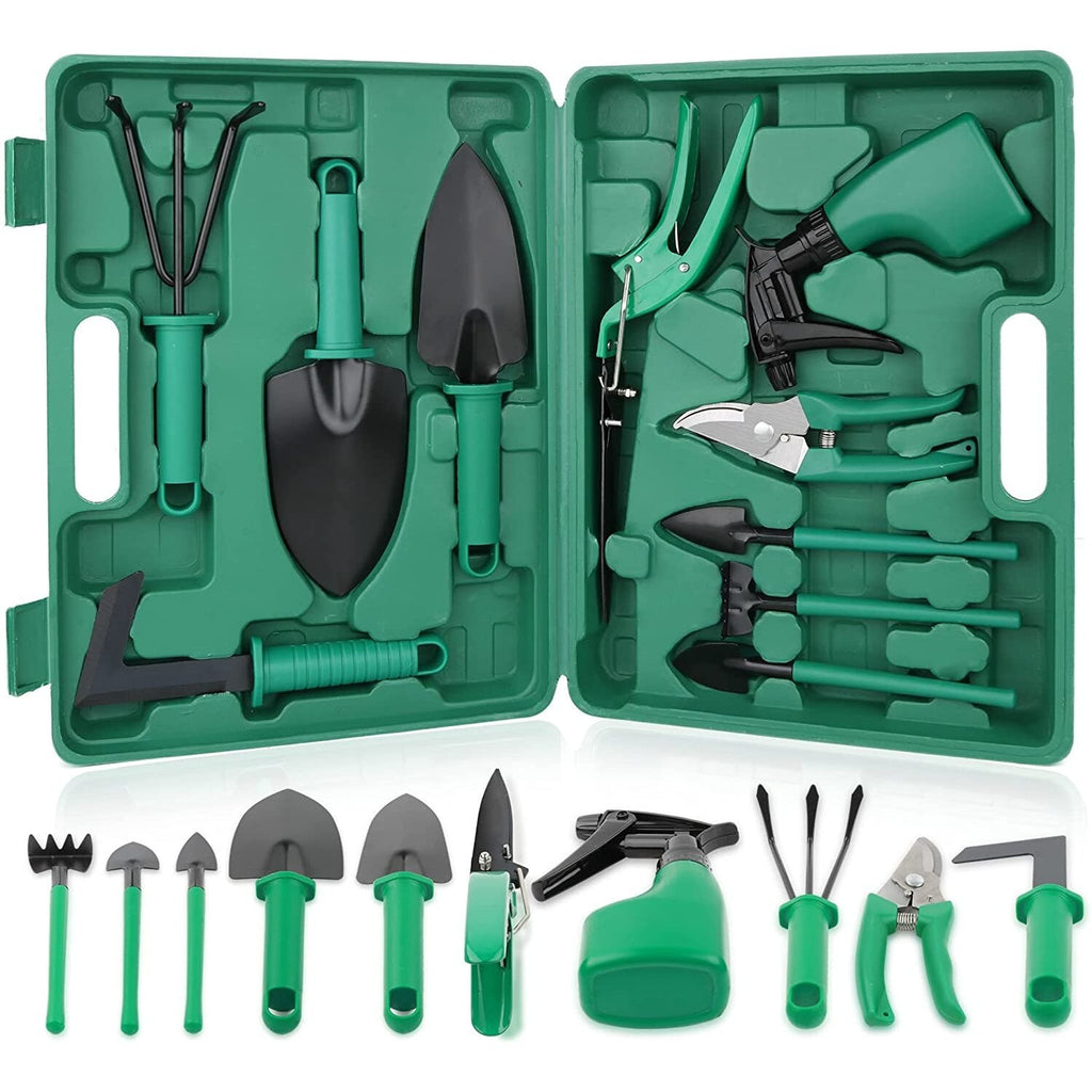 Set pentru GRADINARIT 10 Piese, Geanta transport, otel inoxidabil, PREMIUM